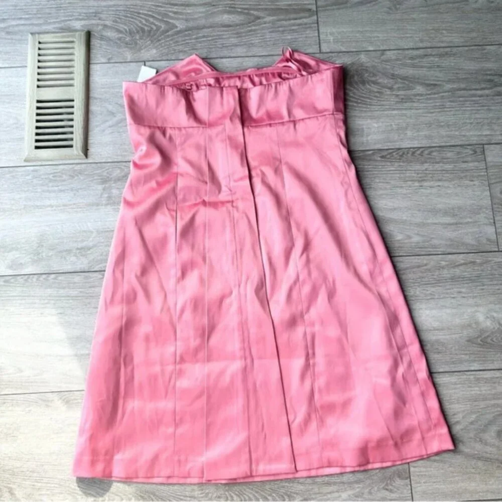 NWT RW&CO Pink Satin Evening Dress - Picture 12 of 15